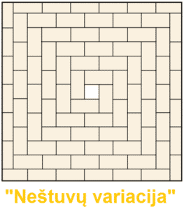 trinkeliu rastas nestuvu variacija