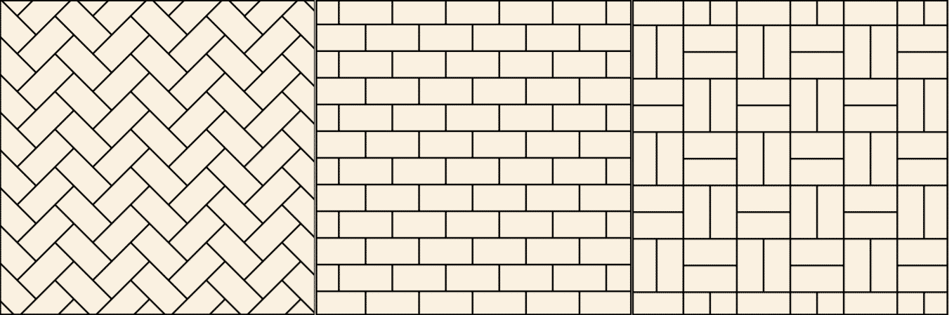 trinkelių klojimo raštai